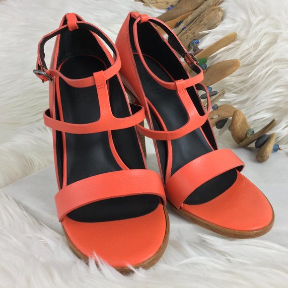 🤍 nwot tibi anouk coral strappy sandal heels - Picture 7 of 7